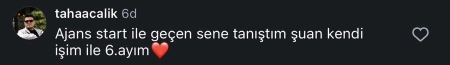 Ajans.Start öğrenci yorumu