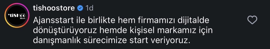 Ajans.Start öğrenci yorumu
