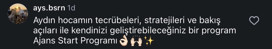 Ajans.Start öğrenci yorumu