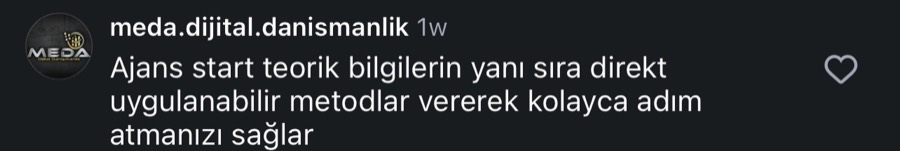 Ajans.Start öğrenci yorumu